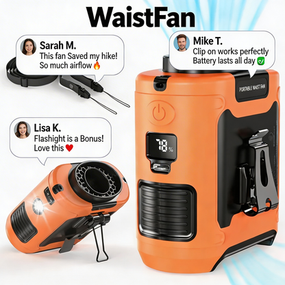 WaistFan™ 2.0 - Portable A/C, Wherever You Go.