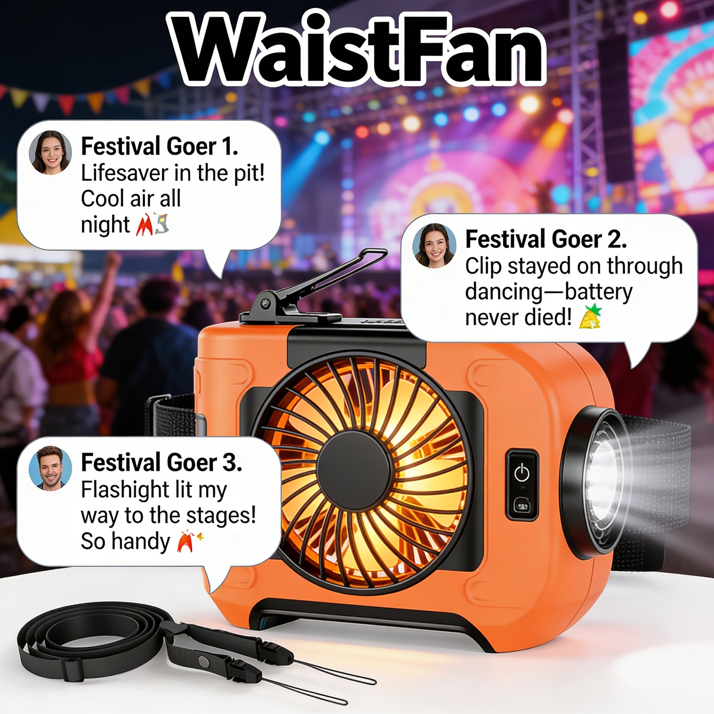 WaistFan™ 3.0 - Portable A/C, Wherever You Go.
